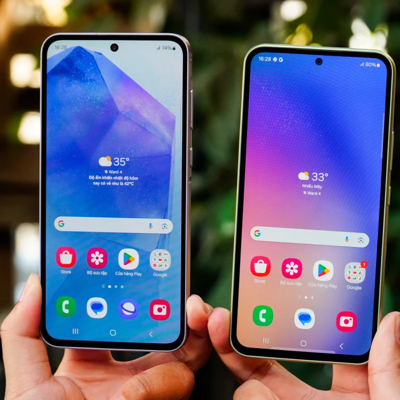 So sánh thiết kế Galaxy A55 5G và Galaxy A54 5G: Thay đổi từ chất liệu đến phong cách thiết kế