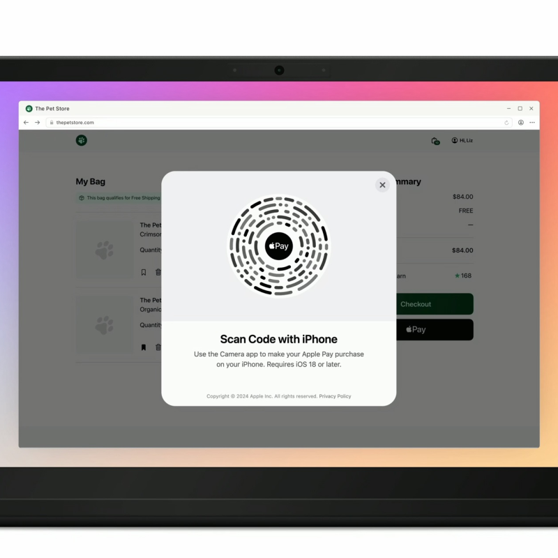 iOS 18: Thanh toán trên mọi trình duyệt với Apple Pay trên iPhone