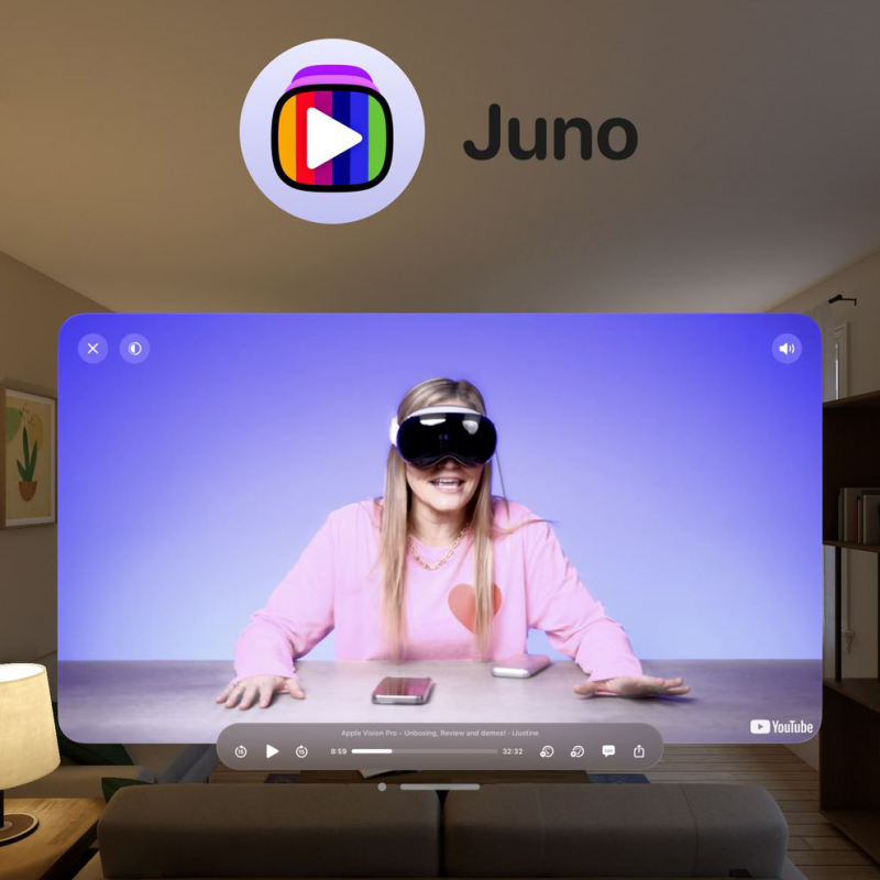 Ứng dụng YouTube 'Juno' dành cho Apple Vision Pro được cập nhật lớn với tính năng hỗ trợ video 360 độ