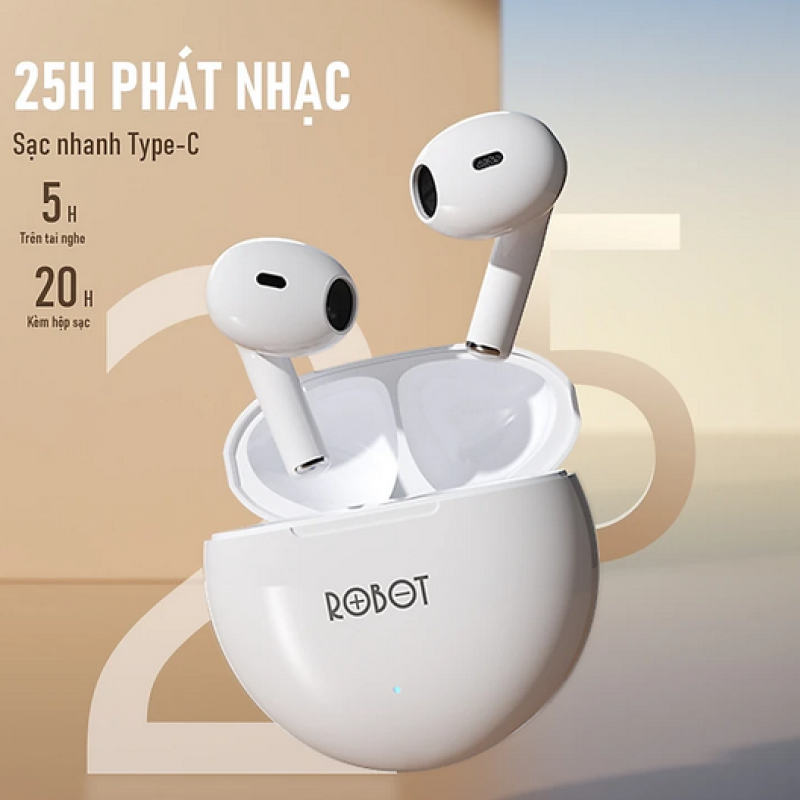 Tai Nghe TWS Bluetooth ROBOT Flybuds T10