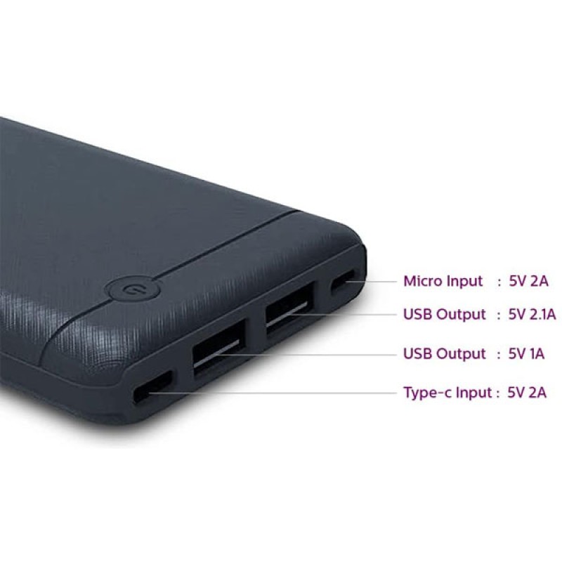 Sạc dự phòng Philips Slim Power Bank 10.000mAh