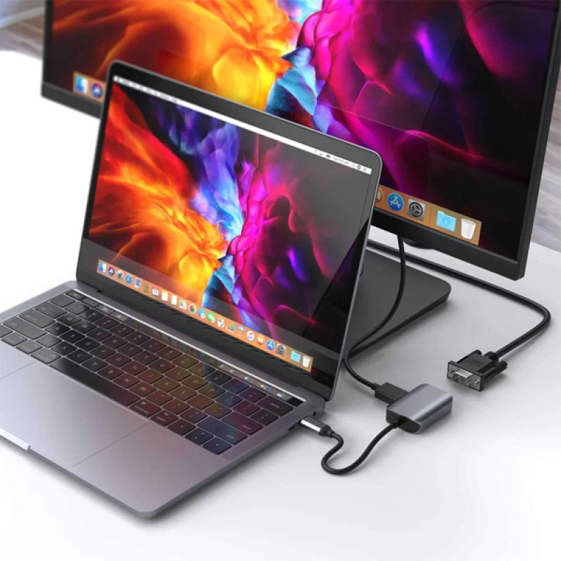 Cổng chuyển Hyperdrive USB-C Hub 2in1 HDMI/VGA C2HV