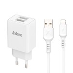 Bộ sạc nhanh Lightning Inkax CD-98 Dual USB White