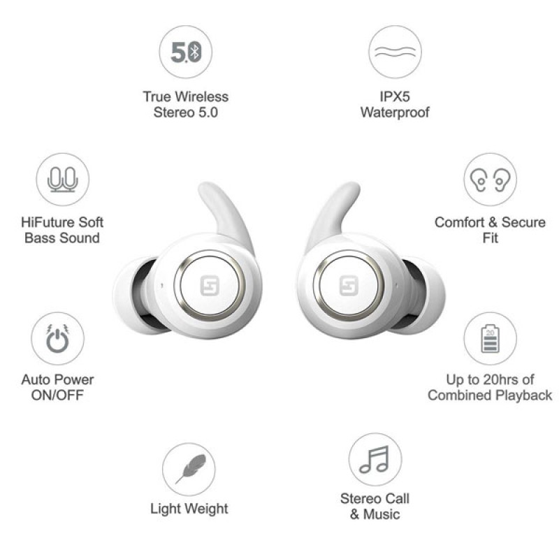 Tai nghe Wireless HiFuture Olymbuds Trắng