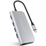 Cổng chuyển Hyperdrive Power USB-C Hub 9in1 HD30F Silver