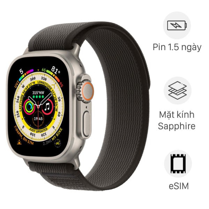 Apple Watch Ultra LTE 49mm dây Trail