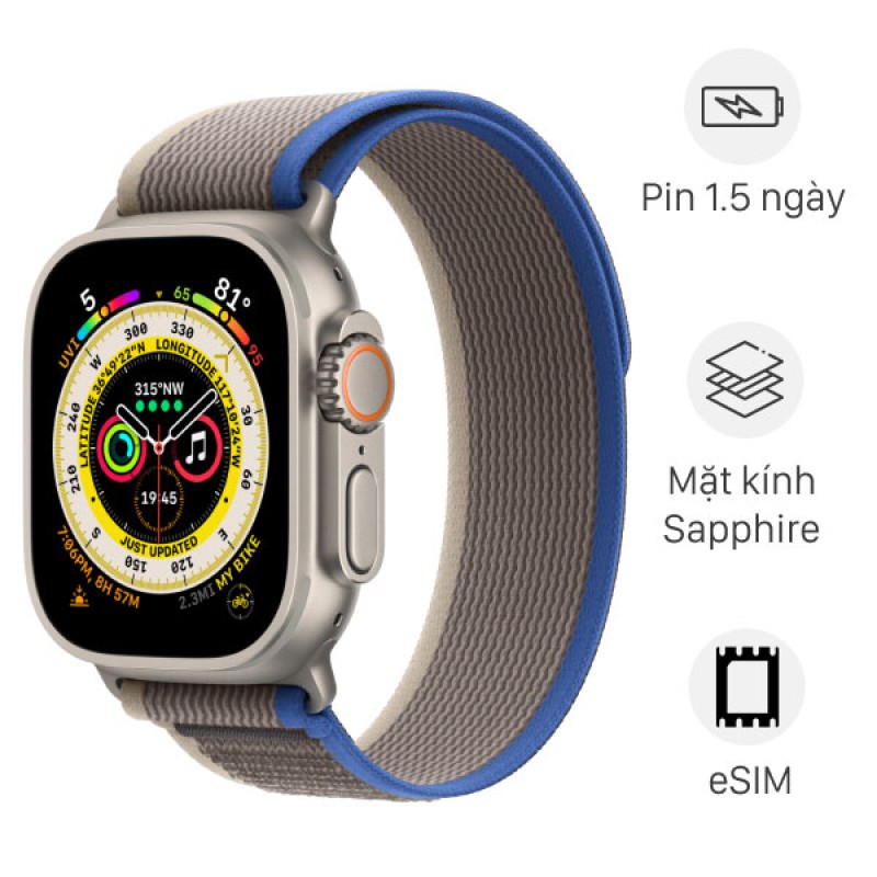 Apple Watch Ultra LTE 49mm dây Trail