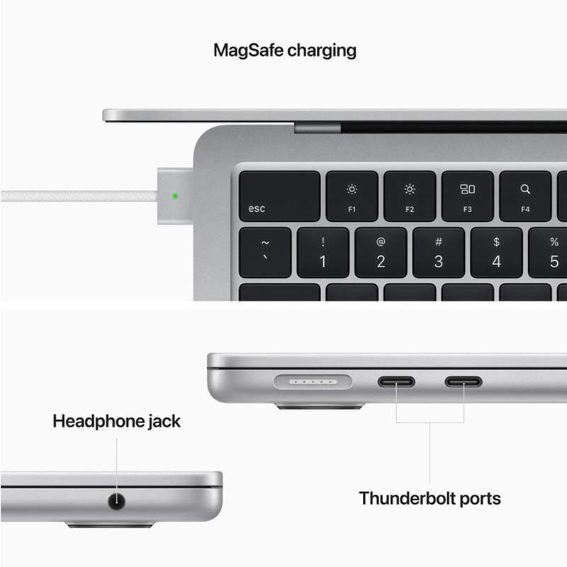 Macbook Air M2 2022 MLXY3SA/A ( 8 CPU/ 8 GPU/ 8Gb/ 256Gb/ 13.6 Liqid Retina/ Mac OS/ Midnight )