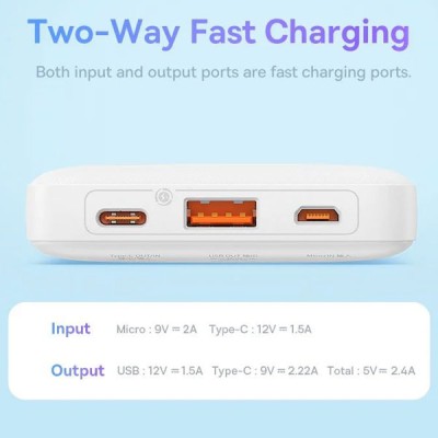 Pin sạc DP Baseus Airpow sạc nhanh LVA022-3W-20 30.000mAh